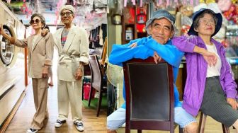 Gaya Modis Kakek Nenek dengan Baju Laundry yang Tidak Diambil