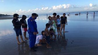 Puluhan Tukik Ditemukan Terdampar di Pantai Petitenget, Polisi Turun Tangan