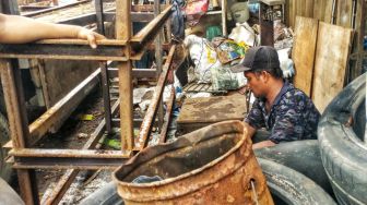 Usaha Jual Beli Besi Tua Terus Menurun, Pada Masa Covid-19 Makin Parah Lagi