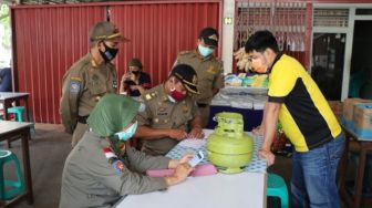 Satpol PP Sita 11 Tabung Elpiji Tiga Kilogram Milik Tempat Usaha