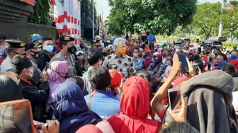 Ganjar Pranowo Tegur Demonstran Tak Indahkan Protokol Kesehatan