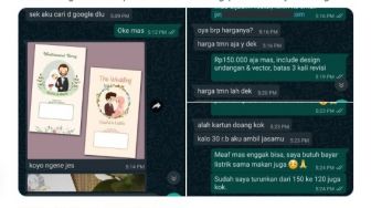 Klien dari Neraka! Minta Desain Undangan Harga Teman, Ditolak Malah 'Nyolot'