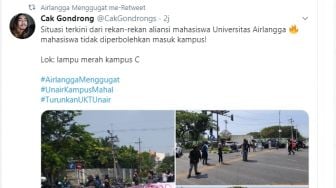 Trending, Mahasiswa Universitas Airlangga Demo Tuntut Potong UKT 50 Persen