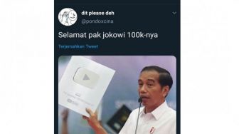 CEK FAKTA: Jokowi Dapat Silver Play Button dari YouTube karena Covid-19?