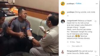 Bertubuh Kekar, Polisi Ini Gemetar Hingga Berteriak Saat Lihat Alat Suntik