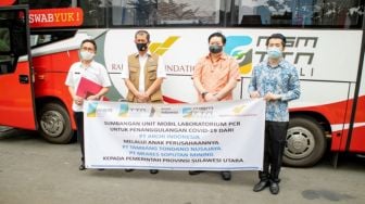 Pemprov Sulut Terima Bantuan Mobil Lab PCR dari Archi Indonesia