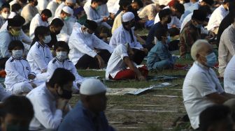 Masih Pandemi, Masjid Agung Darunnajah Putussibau Tetap Gelar Salat Idul Adha