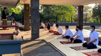 Suasana Salat Idul Adha Jokowi di Istana Bogor