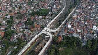 Proyek Flyover Tapal Kuda Lenteng Agung dan Tanjung Barat Hampir Rampung