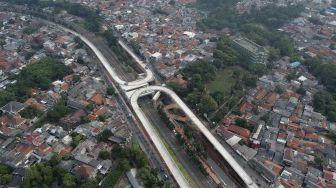 Begini Penampakan Jalan Layang Tapal Kuda di Lenteng Agung