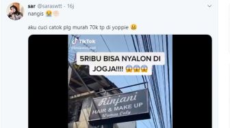 Viral, Cuci dan Catok di Salon Jogja Cuma Rp5.000 Hasilnya Ngga Murahan