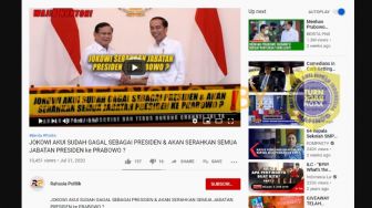 CEK FAKTA: Benarkah Presiden Jokowi Serahkan Jabatan ke Prabowo?