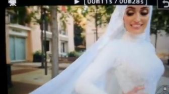 Pengantin Perempuan Bercerita Soal Ledakan di Beirut Lebanon