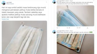 Siswa Miskin Gunakan Masker Bekas Pakai, Guru Protes ke Pemerintah