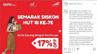 Sambut HUT RI, KAI Beri Diskon 17 Persen untuk Pengiriman Barang