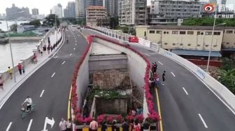 Viral! Ogah Digusur, Rumah Mungil Ini Kini Terapit Jalan Raya