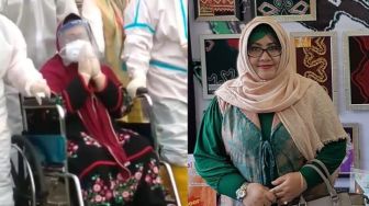 Tangis Istri Wali Kota Banjarbaru saat Hadir ke Pemakaman Suami Tercinta