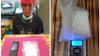 Pengedar Narkoba Diciduk saat Santai di Warung Kopi