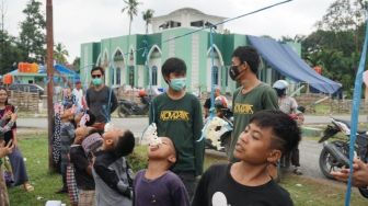 Menengok Kemeriahan HUT RI Ala Anak-anak Korban Banjir Bandang Luwu Utara