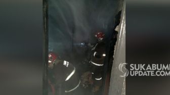 Korsleting Listrik, Kamar Rumah Titin di Babakan Sirna Sukabumi Hangus