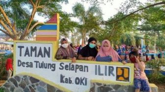 Maksimalkan Potensi Desa, Kades Tulung Selapan Ilir Buka Kembali Taman Desa