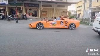 Replika Lamborghini Ini Dijalankan Pakai Mesin Motor, Karya Modifikator asal Aceh Bikin Takjub