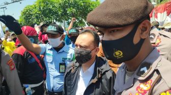 Didemo Soal RUU Cipta Kerja, Pimpinan DPR Sambangi Ribuan Buruh