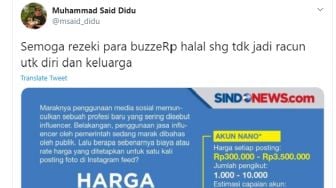 Layangkan Komentar Soal BuzzeRp, Said Didu: Semoga Rezeki Mereka Halal