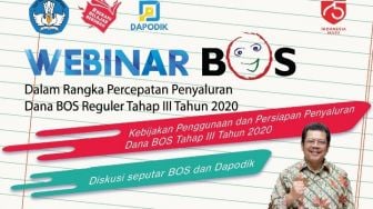 Percepat Penyaluran Dana BOS Reguler, Kemendikbud akan Gelar Webinar