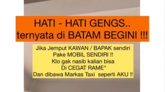 Dikira Taksi Online, Pemobil Ini Dihadang Taksi Konvensional Dikira Hendak Jemput Penumpang