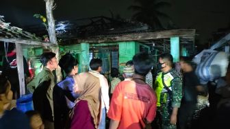 Usai Padam Listrik, Rumah Petani di Maja Lebak Ludes Terbakar