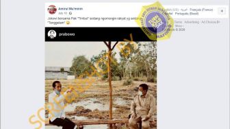 CEK FAKTA: Benarkah Jokowi dan Prabowo Ngomongin Rakyat yang Tenggelam