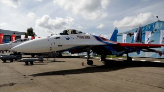 Jet Tempur Sukhoi SU-35 Hadir di Pameran Militer Rusia