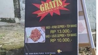 Bikin Kesal, Papan Spanduk Promo Ayam Goreng Ini Bikin Warganet Mau Nimpluk