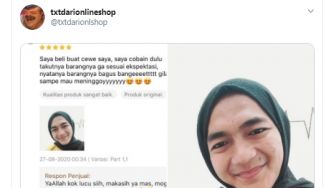 Lucu dan Totalitas, Cowok ini Coba Jilbab yang Akan Diberi ke Pacar