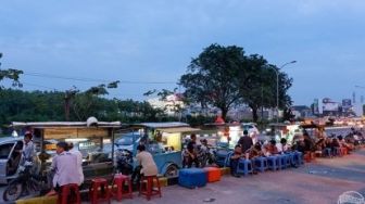Pedagang di Bundaran Keris Pasrah Lokasi Mereka Berdagang Ditutup