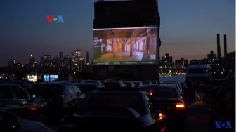 Bioskop Drive-in Jadi Pilihan Warga New York Nikmati Film di Tengah Pandemi