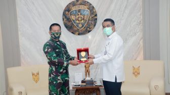 Hadapi Covid-19, Pangdam Didatangi Dekan FK Unud, IDI dan Dinkes Bali