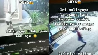 Viral Video Pemilik Rumah Kejar Maling Bak Pemain PUBG, Bikin Ngakak