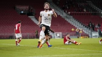 Hasil UEFA Nations League, Belgia Tekuk Tuan Rumah Denmark 2-0