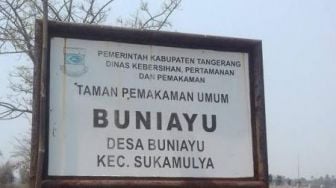 Jumlah Jenazah COVID-19 di TPU Buniayu Tangerang Terus Bertambah