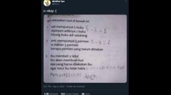 Viral Bocah SD Kerjakan Soal Matematika, Jawabannya Tak Terduga