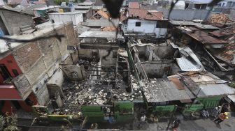 Kebakaran Pemukiman Padat di Jatinegara Disinyalir Dari Kompor Warga