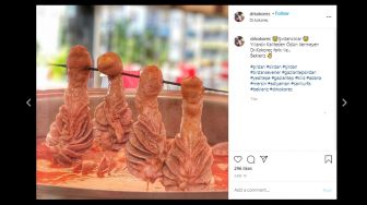 Viral Makanan Bentuknya Mirip Mr P, Ternyata Kuliner Nasi dan Daging Kambing dari Turki!