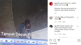 Aksi Maling Galon Air Minum Terekam CCTV, Warganet Malah Kasihan