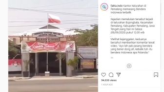 Pasang Bendera Terbalik, Kelurahan Bojongbata Pemalang dapat Teguran