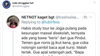 Pulang Studi Wisata ke Jogja, Siswa Ini Punya Cara Unik Obati Kesurupan