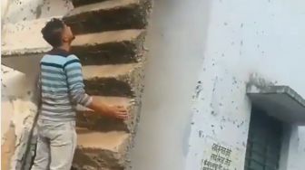 Viral Video Tangga Ekstrem, Bikin Anak Teknil Sipil Menangis Melihat Ini