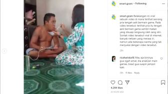 Sabar Suapi Suami Bertato yang Asik Main Game, Aksi Istri Ini Bikin Iri