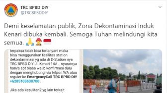 Kasus Covid-19 Makin Mengganas, BPBD DIY Kembali Buka Zona Dekontaminasi